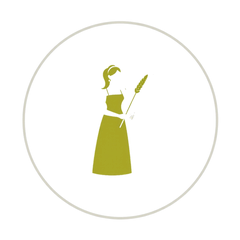Maagd (Virgo) sterrenbeeld symbool, aardeteken