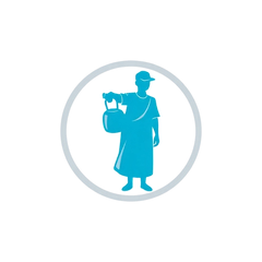 Waterman (Aquarius) sterrenbeeld symbool, luchtteken