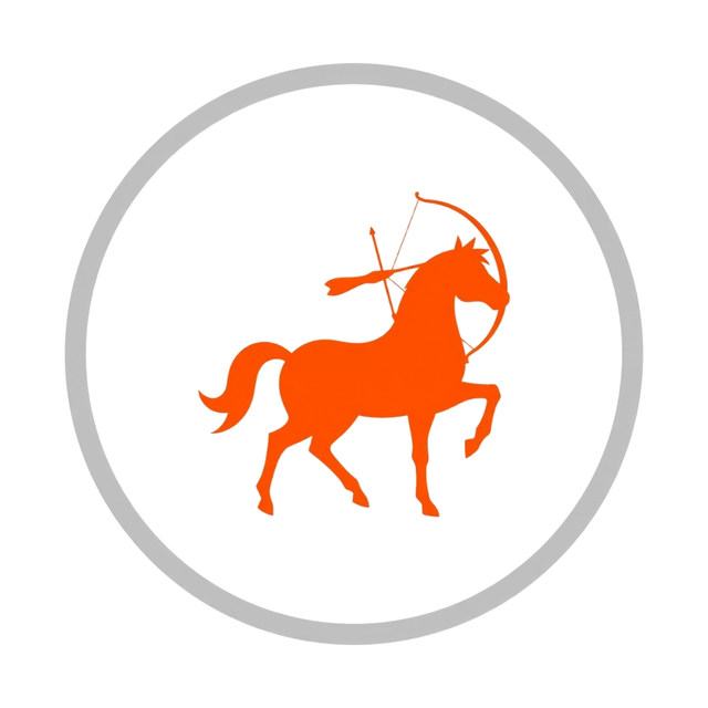 Boogschutter (Sagittarius) sterrenbeeld symbool, vuurteken