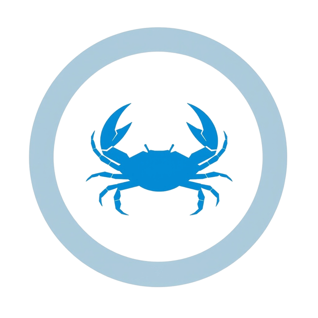 Kreeft (Cancer) sterrenbeeld symbool, waterteken