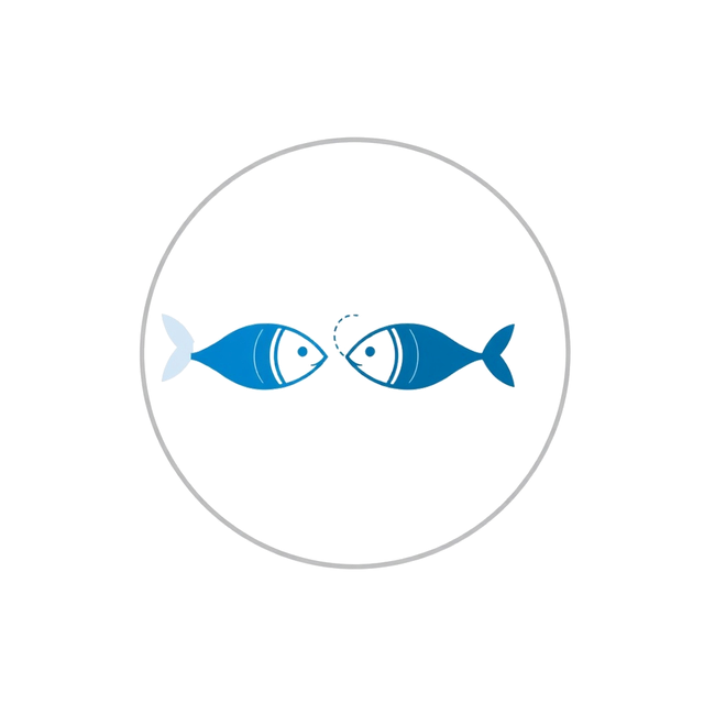 Vissen (Pisces) sterrenbeeld symbool, waterteken